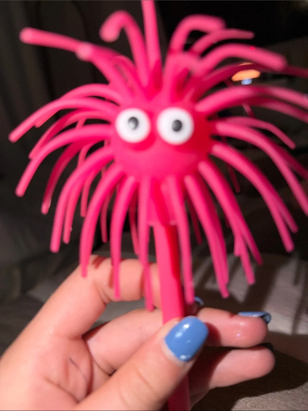 Target Pink Plush Pom & Bright Pink Tentacle Bird Toy Duo